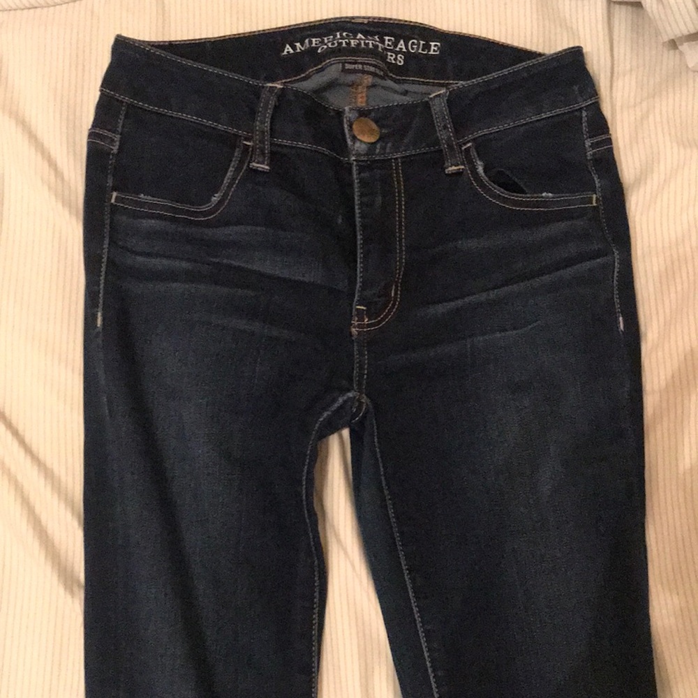 american eagle super stretch skinny jeans size 2 long